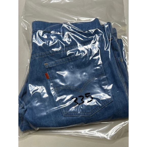 Vintage 1980s LEVI'S Skosh More Room Orange Tab Denim Men's Jeans Unworn 34x29 - Picture 13 of 13